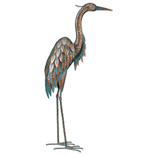 REGAL ART & GIFT Patina Heron Statue