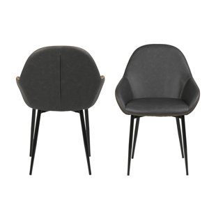 EBERN DESIGNS Armlehnstuhl-Set Marnie in Grau (Set besteht aus 2)