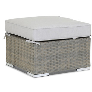 SUNSET WEST Majorca Outdoor Ottoman with Sunbrella® Cushion