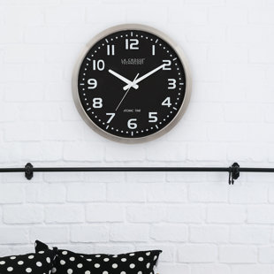 SYMPLE STUFF Weese 16" Stainless Steel Atomic Wall Clock