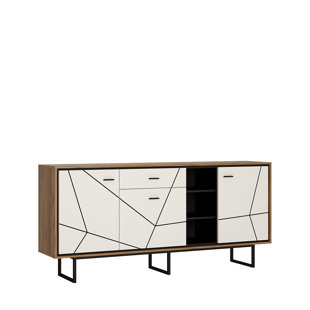 BRAYDEN STUDIO Alexandra 197cm Wide 1 Drawer Sideboard