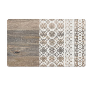 TARHONG Moroccan Wood Anti-Skid Placemat (Set of 2)
