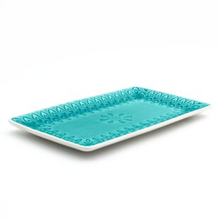 EURO CERAMICA Peacock Rectangular Platter