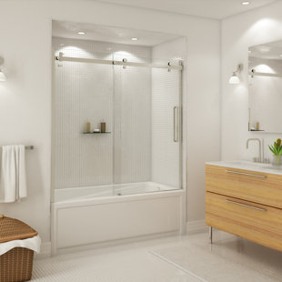MAAX INC Halo 59" W x 59"H Single Sliding Semi-Frameless Tub Door
