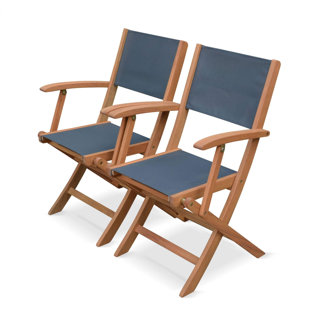 ZIPCODE DESIGN Cade Folding Deck Chair (Set of 2)