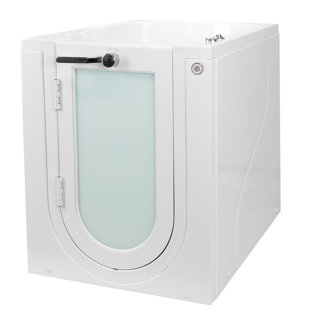 ELLA WALK IN BATHS Front Entry 32"x40" Acrylic Hydro Massage Walk-In Bathtub, Heated Seat, 2 Piece Fast Fill Faucet