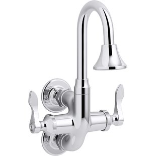 KOHLER Triton Bowe™ Cannock 1.2 GPM Bathroom Sink Faucet with 3.69'' Gooseneck Spout and Lever Handles, Drain Not Included