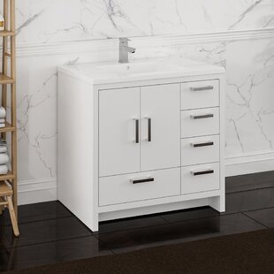 FRESCA Imperia 36" Freestanding Bathroom Vanity with Integrated Single Sink - Right Version