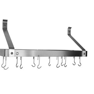 ENCLUME Steel Handcrafted Rectangle Wall Mounted Pot Rack