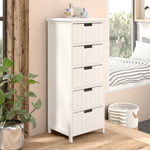 CASTLETON HOME Boston Solid Wood 35cm W 5 - Drawer Chest of Drawers