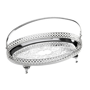 CORBELL SILVER COMPANY Queen Anne Silver Plated Tray