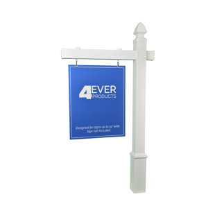 4EVER PRODUCTS Essex Real Estate Sign Holder Post