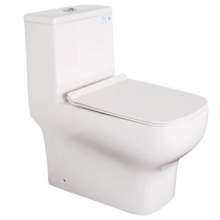 KDK HOME Dual-Flush Round One-Piece Toilet (Seat Included)