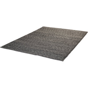 ISABELLINE Jay Handwoven Wool Anthracite Rug