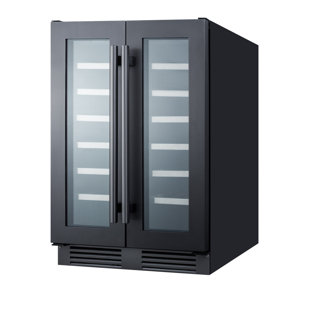 Summit Appliance 23.5'' 42 Bottle Dual Zone Wine Refrigerator