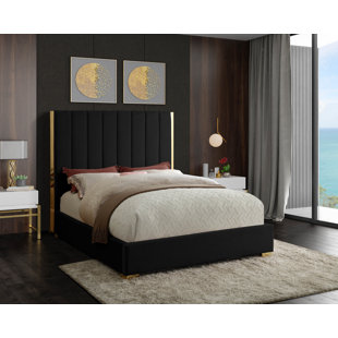 MERCER41 Aeliana Upholstered Panel Bed