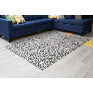GEORGE OLIVER Caltlin Performance Black/White Rug
