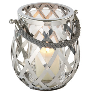 FINK Otis Glass/Stainless Steel Lantern