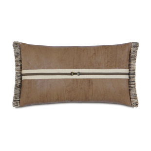 EASTERN ACCENTS Aiden Faux Leather Lumbar Pillow Cover & Insert