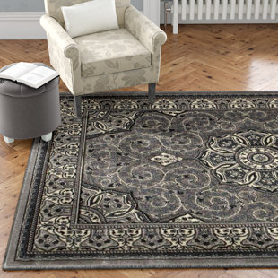 THREE POSTS Heritage area rug Machine Woven Silver