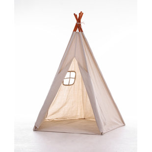 E-Joy 48'' W x 48'' D Indoor / Outdoor Cotton Triangular Play Tent