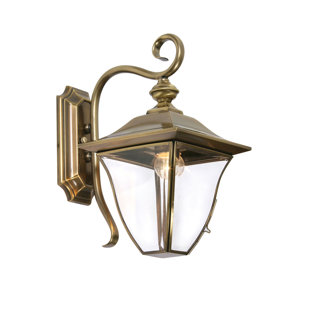 CLASSICLIVING Bratton Heights Brass 35cm H Outdoor Wall Lantern