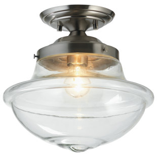 BREAKWATER BAY Ceasar Glass Flush Mount