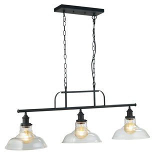 LONGSHORE TIDES Adelaide 3 - Light Black Kitchen Island Pendant