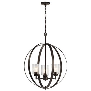 KICHLER LIGHTING 3 - Light Shaded Globe Chandelier