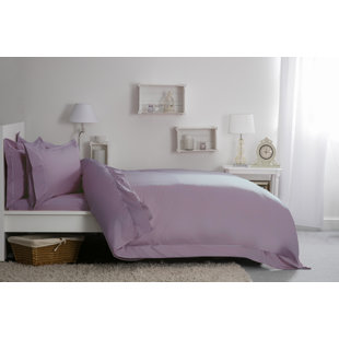 BELLEDORM Cotton Solid Colour Duvet Cover Set with Pillowcases