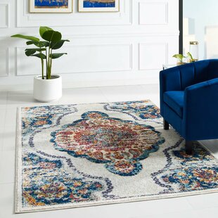 Modway Entourage Malia Distressed Vintage Floral Vintage Medallion Area Rug, Multicolored