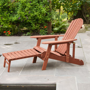 LEISURE SEASON Adirondack Chair with Ottoman