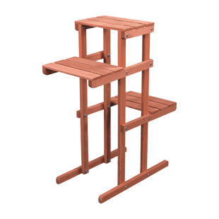 LEISURE SEASON Wood Weather Resistant Plant Stand