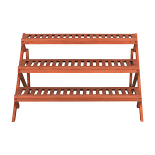 LEISURE SEASON Wood Weather Resistant Plant Stand