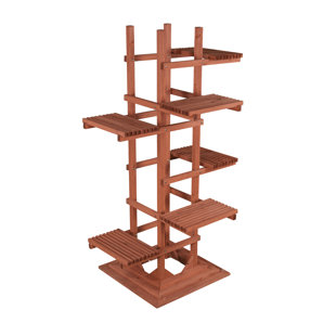 LEISURE SEASON Wood Weather Resistant Plant Stand