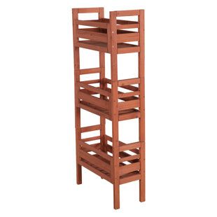 LEISURE SEASON Wood Weather Resistant Plant Stand