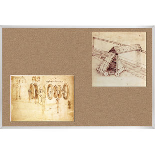 MOORECO Colored Cork Wall Mounted Bulletin Board