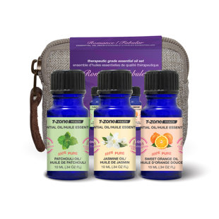 T-ZONEHEALTH Romance 3 Piece 10ml Essential Oils Set