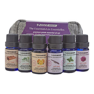 T-ZONEHEALTH 6 Piece 10ml Essential Oils Set