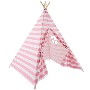E-Joy 48'' W x 48'' D Indoor / Outdoor Cotton Triangular Play Tent