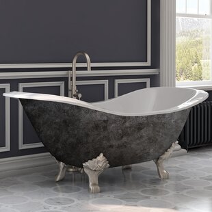 CAMBRIDGE PLUMBING 71" x 31" Soaking Cast Iron Bathtub