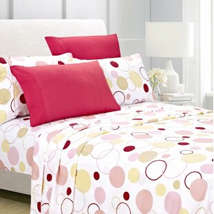 AMERICANHOMECOLLECTION Premium Microfiber Polka Dots Sheet Set