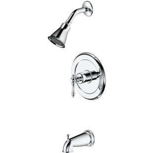 ULTRA FAUCETS Prime Single Handle Tub and Shower Faucet with Trim and Pressure Balanced Valve