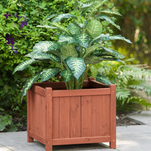 LEISURE SEASON Wood Planter Box