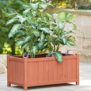 LEISURE SEASON Wood Planter Box