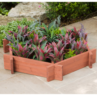 LEISURE SEASON Wood Raised Garden Bed