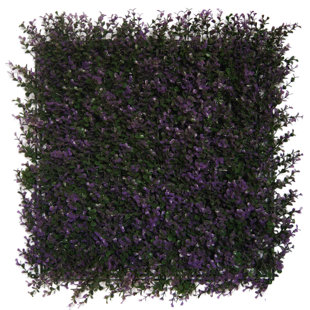 GREENSMART DEKOR Artificial Lavender PE Screen Decorative Fence Panel (Set of 4)