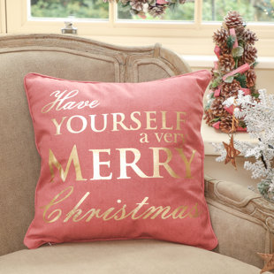THE SEASONAL AISLE Blaise Square Scatter Cushion Cushion With Filling