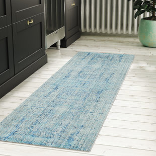 WILLISTON FORGE Daulton Hooked Light Blue Rug