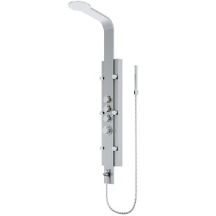 VIGO Mateo 60" H X 7" W 6-Jet Shower System & Tub Filler with Hand Shower Wand and Rainfall Shower Head